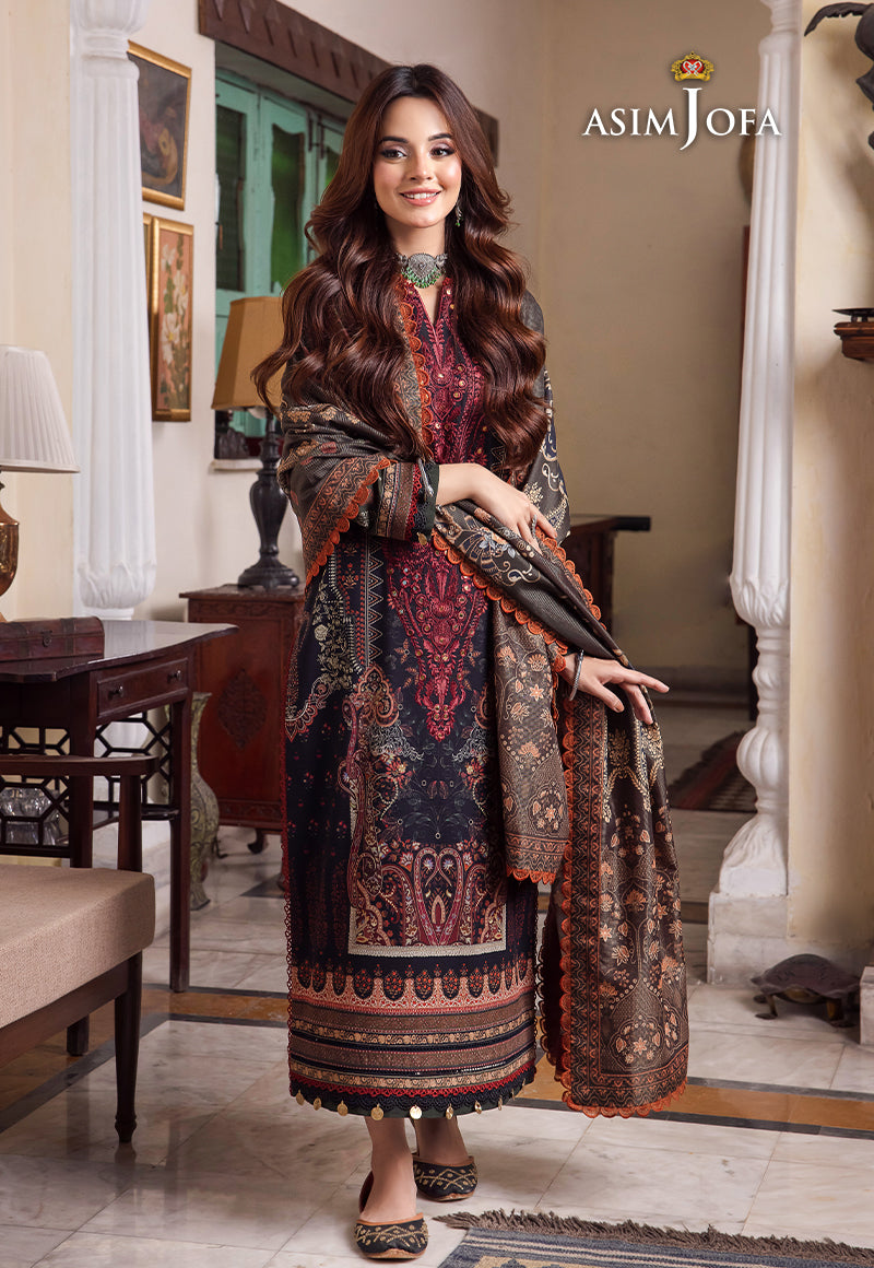 AJRW-10 EMBROIDERED SLUB 3 PCS