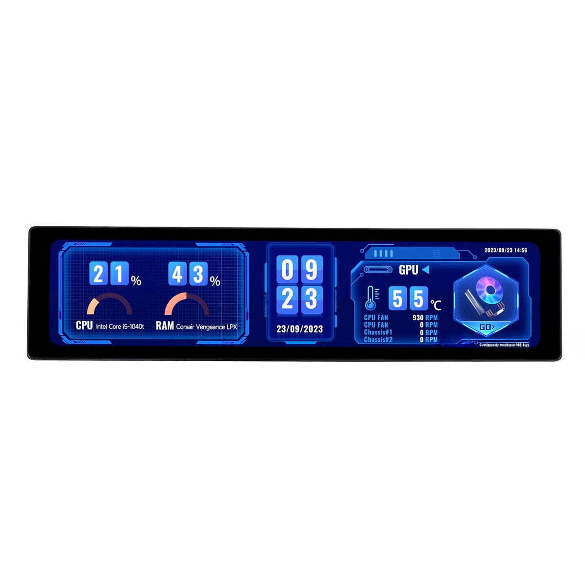11.9" IPS HDMI Capacitive Touch Side Monitor  (320 x 1480)