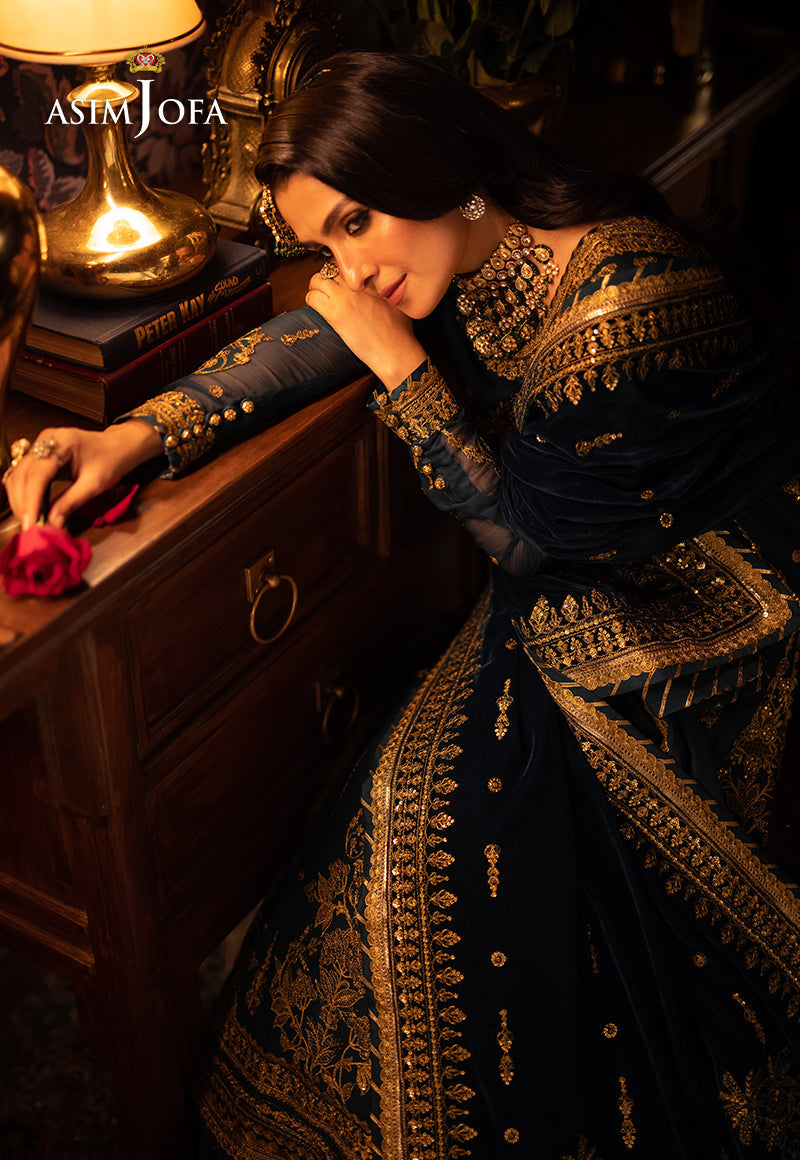 AJMMP-07 EMBROIDERED CHIFFON 3 PCS STITCHED
