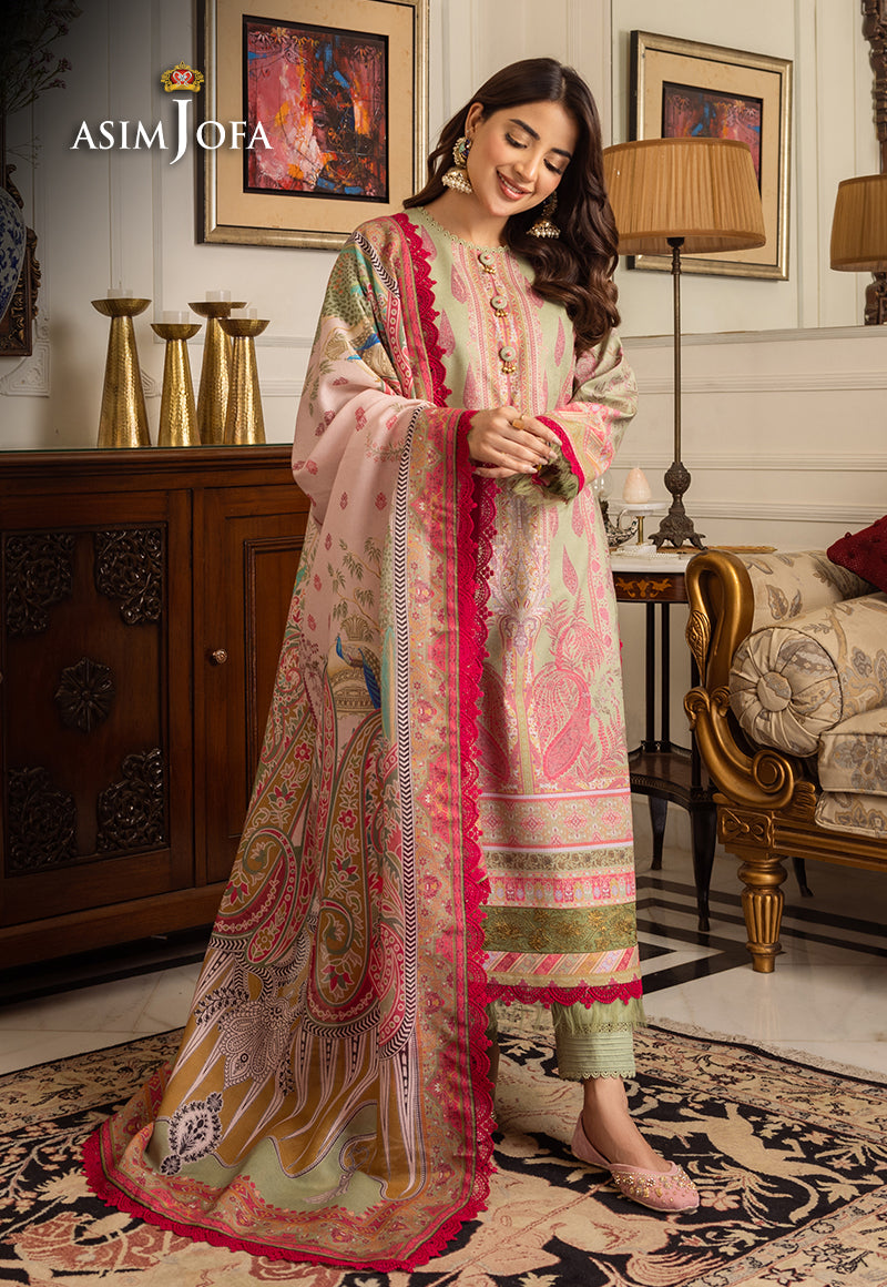 AJIWP-08 EMBROIDERED KARANDI 3 PCS