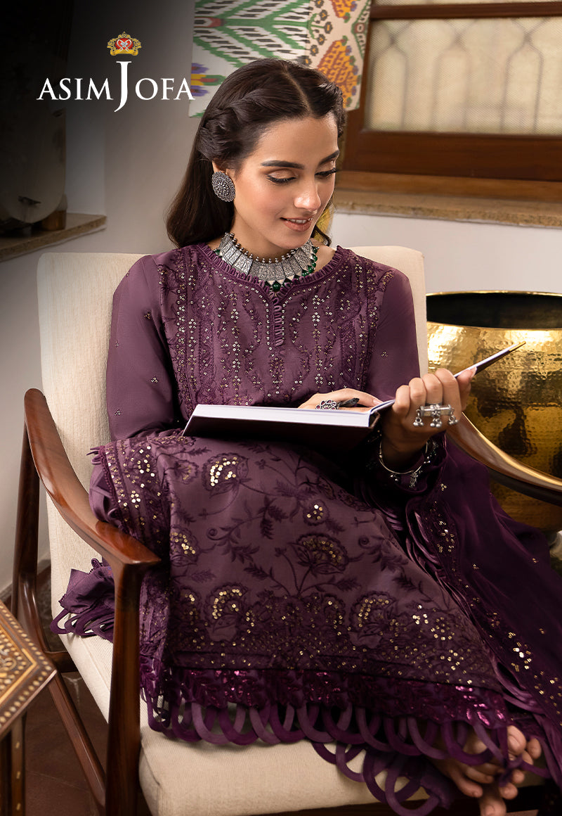 AJSW-06 EMBROIDERED LAWN SILK 3 PCS