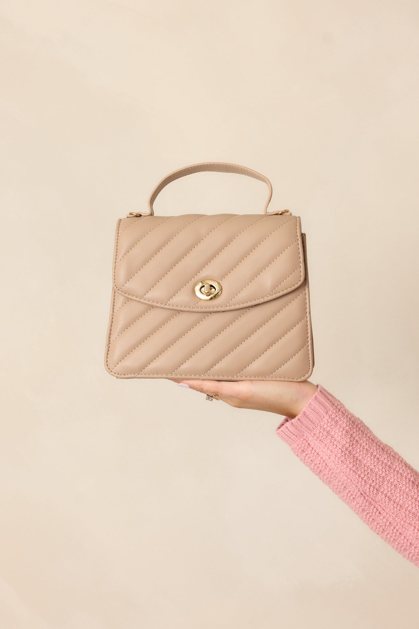 Starborn Mantle Light Mocha Quilted Handbag