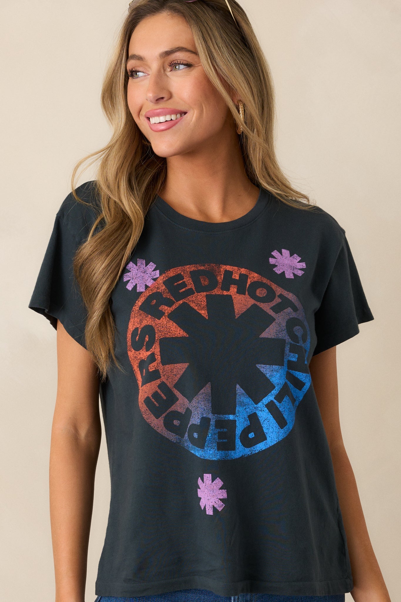 Red Hot Chili Peppers Vintage Black Asterisk Tour Tee