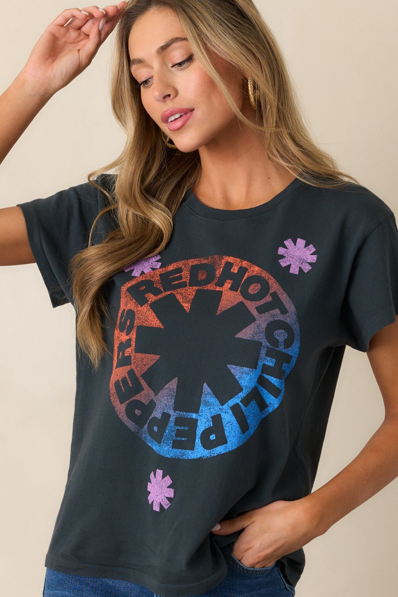 Red Hot Chili Peppers Vintage Black Asterisk Tour Tee
