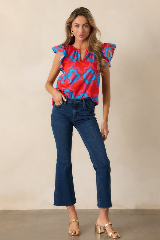 Nightfall Spark Dark Wash Cropped Flare Jeans