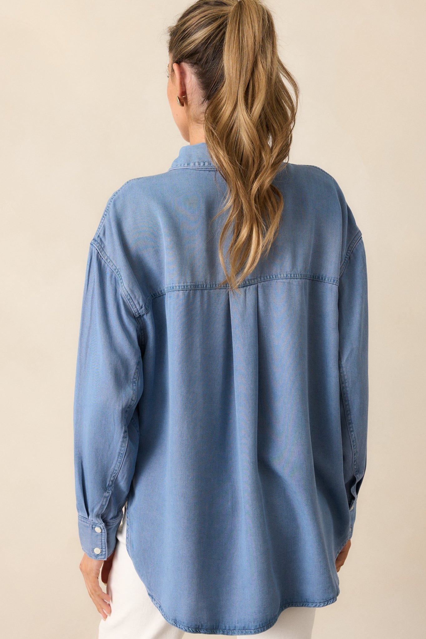 Z Supply Colbie Sun Bleached Chambray Top