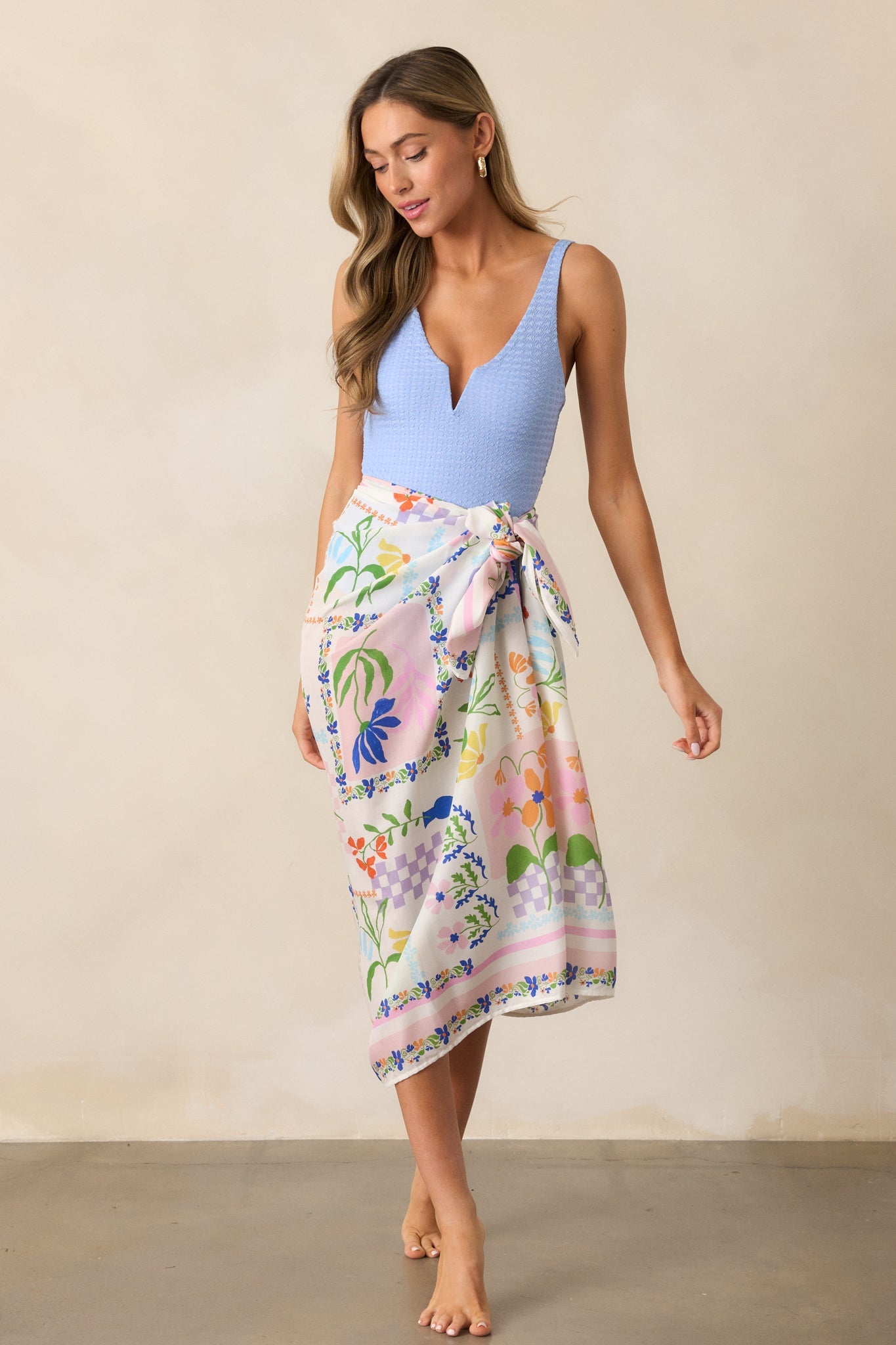 MINKPINK Nikita Ivory Picnic Sarong