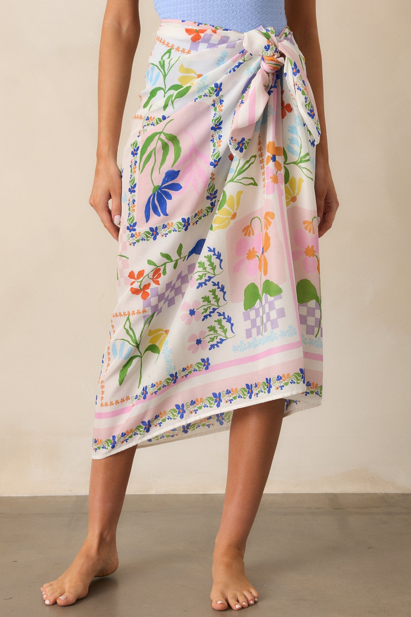 MINKPINK Nikita Ivory Picnic Sarong