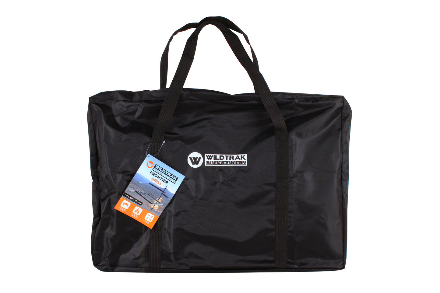 Wildtrak 70x60cm Frontier BBQ Grill with Bag (Black)