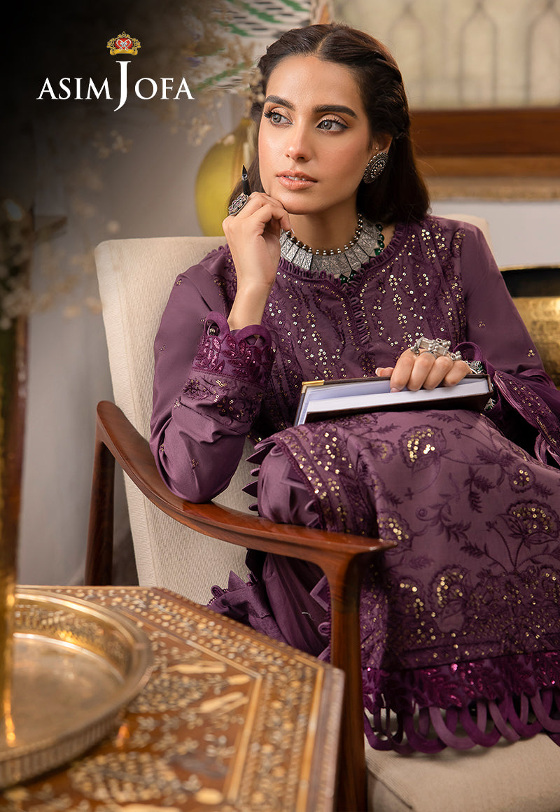 AJSW-06 EMBROIDERED LAWN SILK 3 PCS
