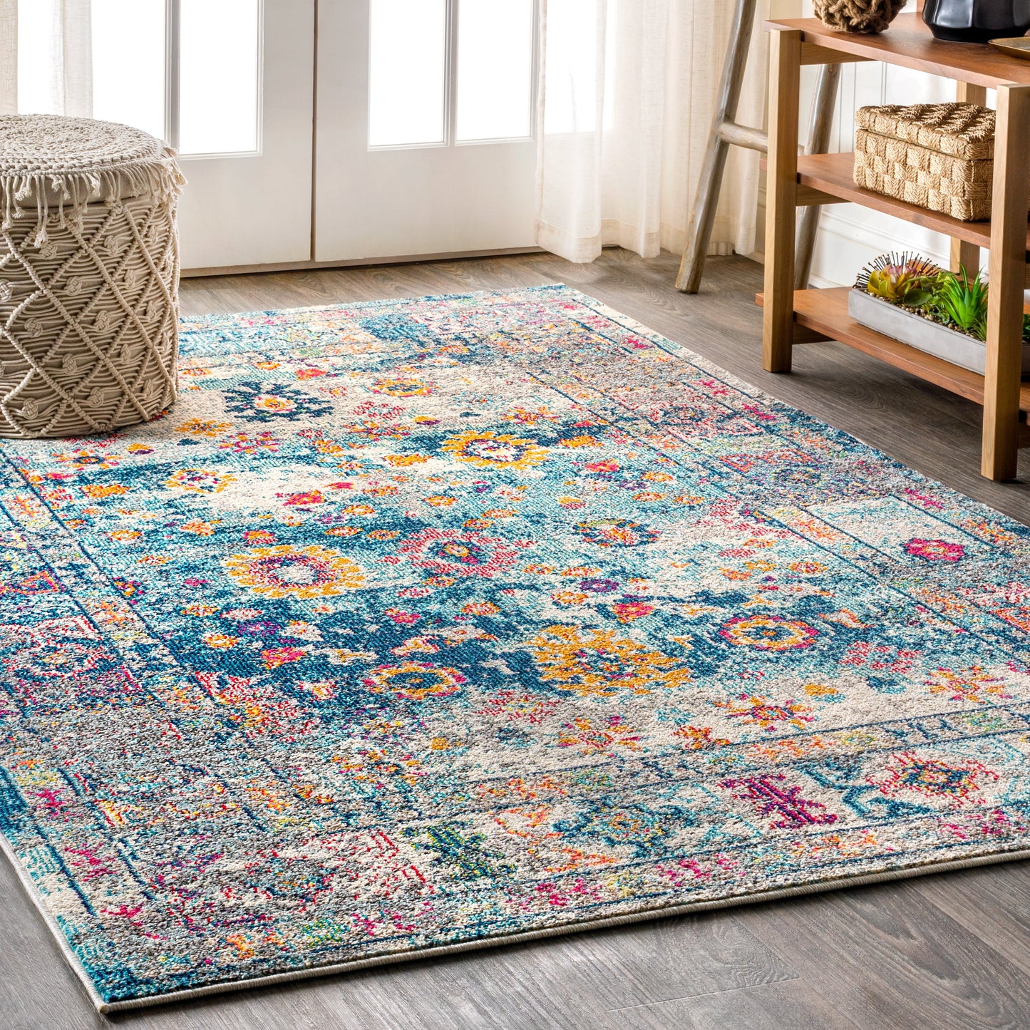 Bohemian FLAIR Boho Vintage Medallion Area Rug