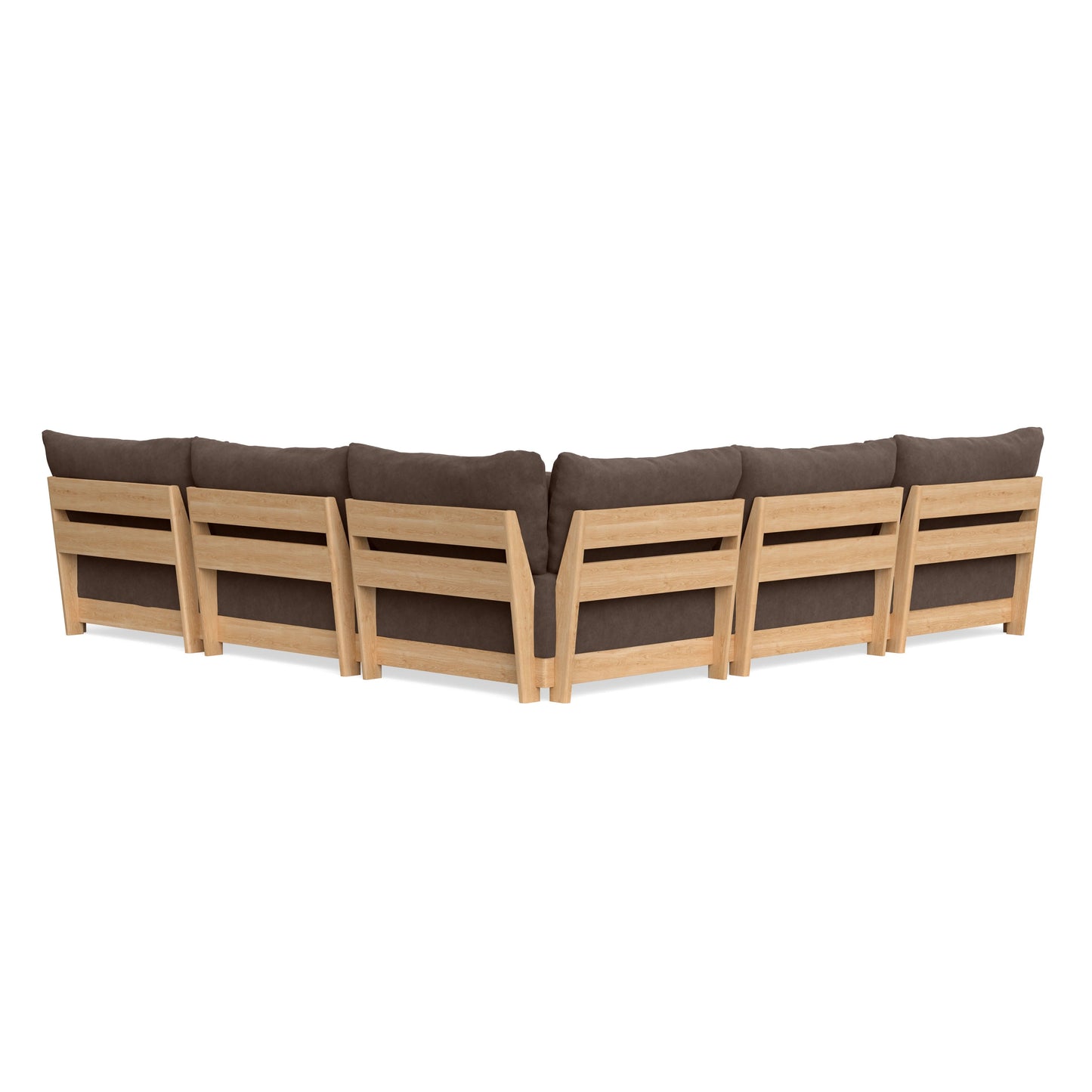 Slipcover Only - Modular Bondi 5-Seater Corner Sectional in Chocolate