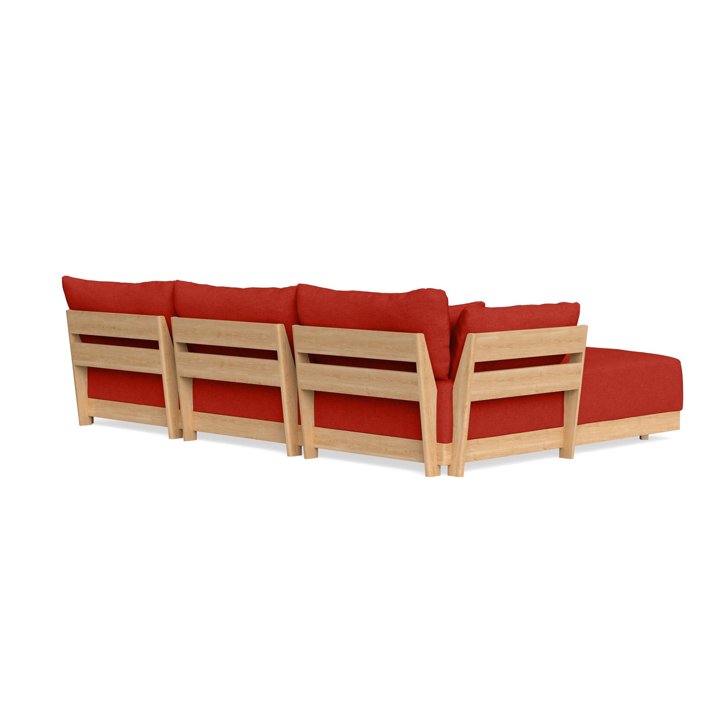 Slipcover Only - Modular Bondi 3-Seater Daybed Sofa Sectional in Cayenne