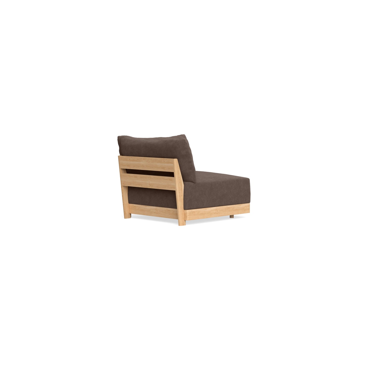 Modular Bondi Latte Corner Chair in Chocolate | Memory Foam Blend