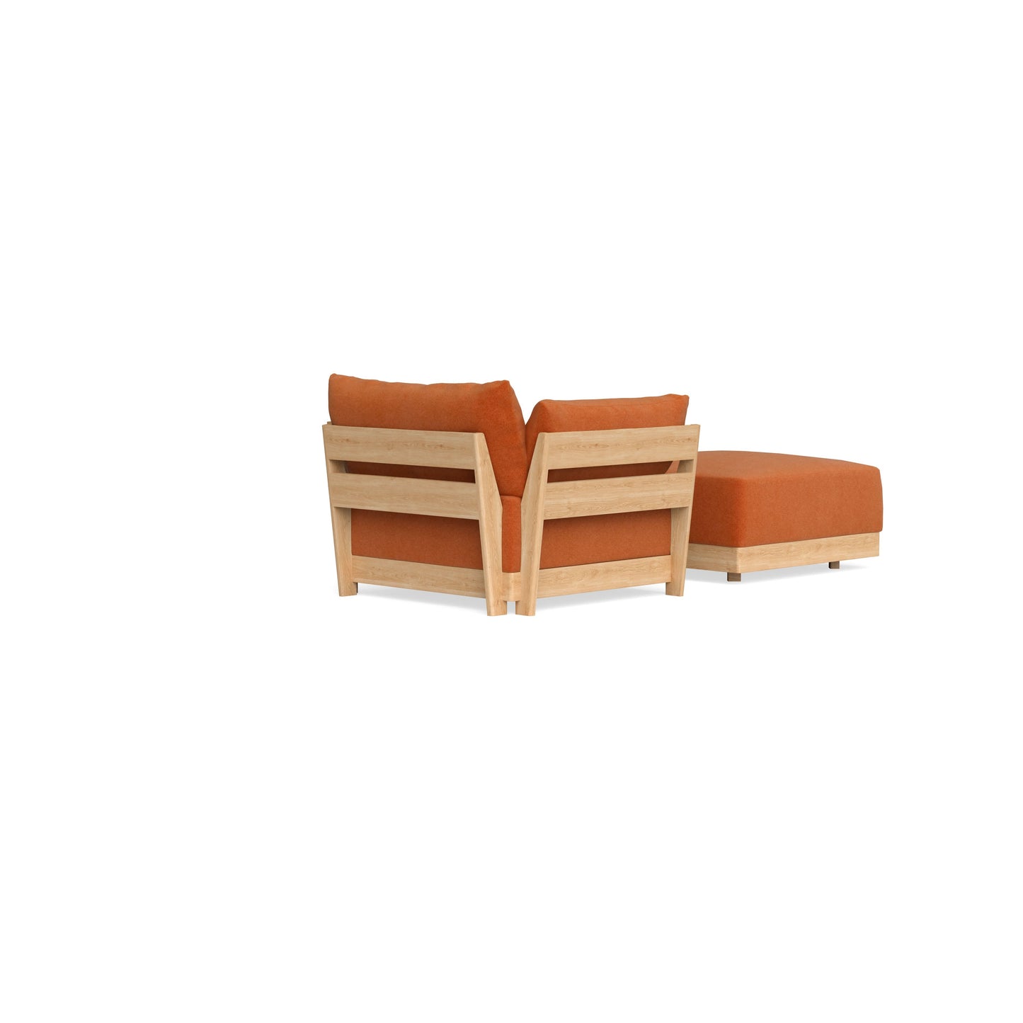 Slipcover Only - Modular Bondi Armchair + Ottoman in Terracotta