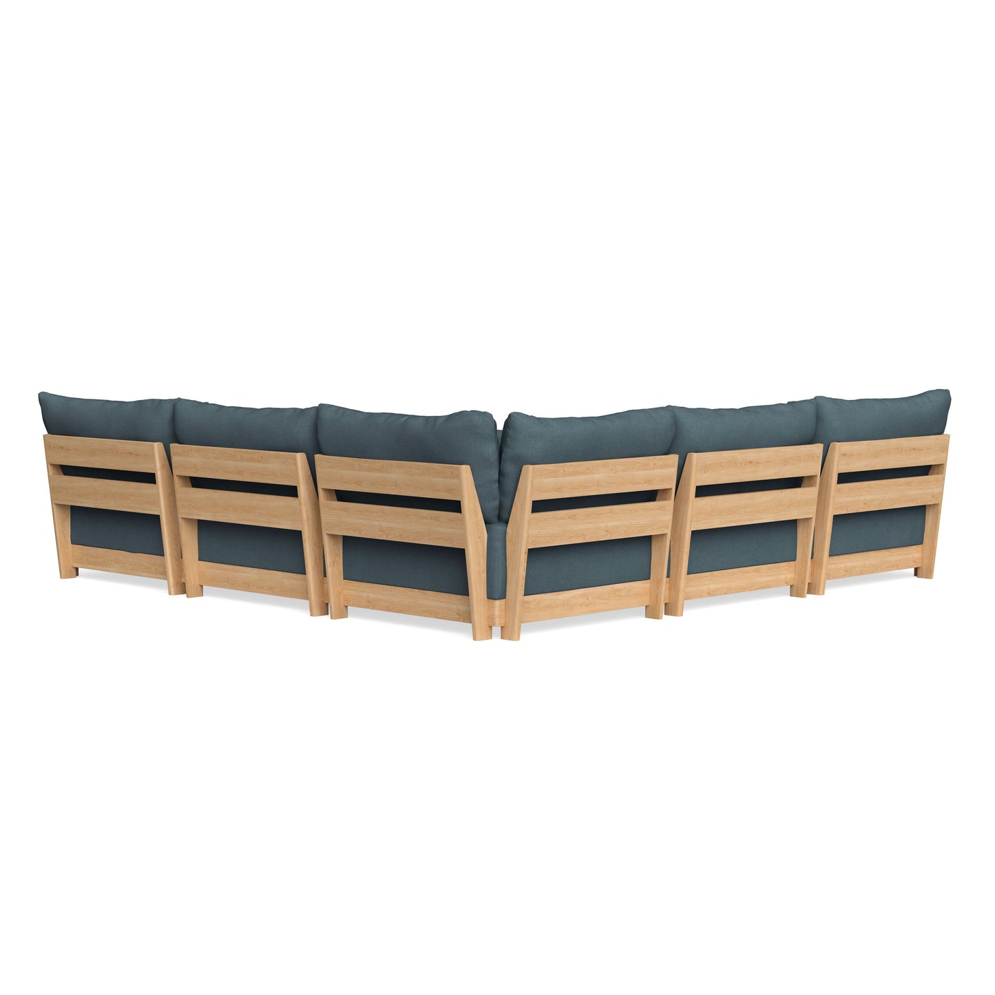 Slipcover Only - Modular Bondi 5-Seater Corner Sectional in Slate Blue