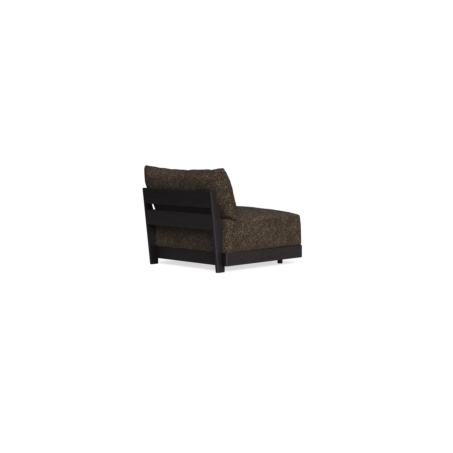 Modular Bondi Black Armless Chair in Phantom | Classic Blend