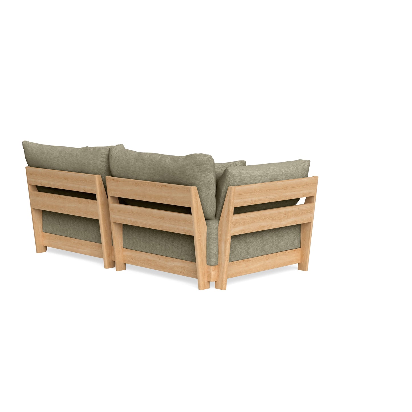 Modular Bondi Latte 2-Seater Sofa in Cappuccino | Classic Blend