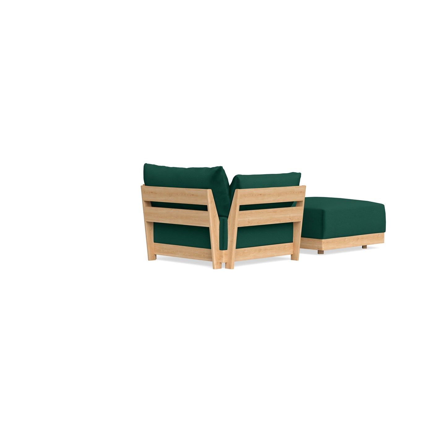 Slipcover Only - Modular Bondi Armchair + Ottoman in Evergreen