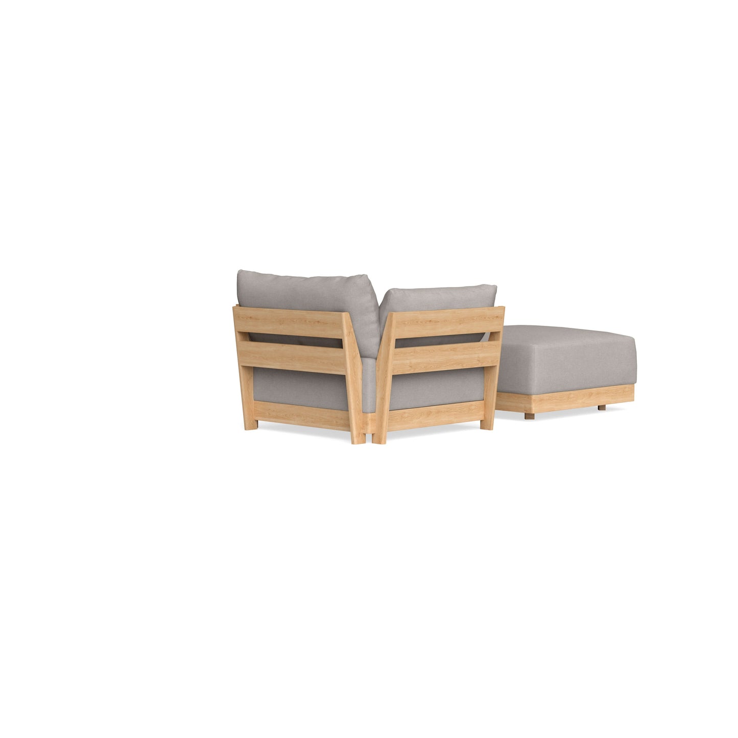 Slipcover Only - Modular Bondi Armchair + Ottoman in Cloud