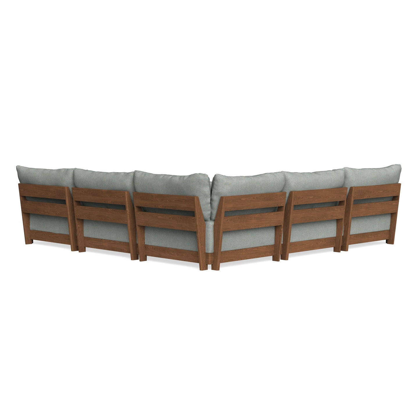 Modular Bondi Espresso 5-Seater Corner Sectional in Spa | Classic Blend