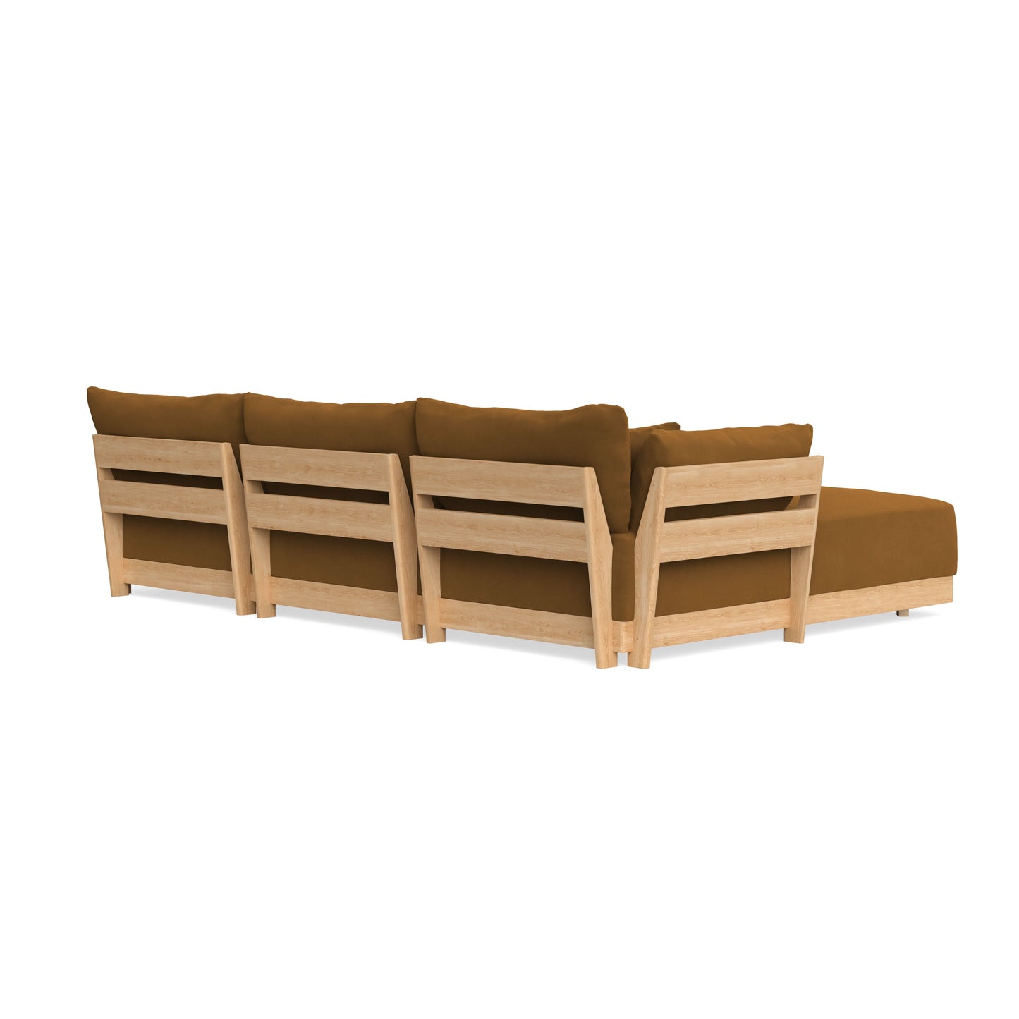 Slipcover Only - Modular Bondi 3-Seater Daybed Sofa Sectional in Cognac