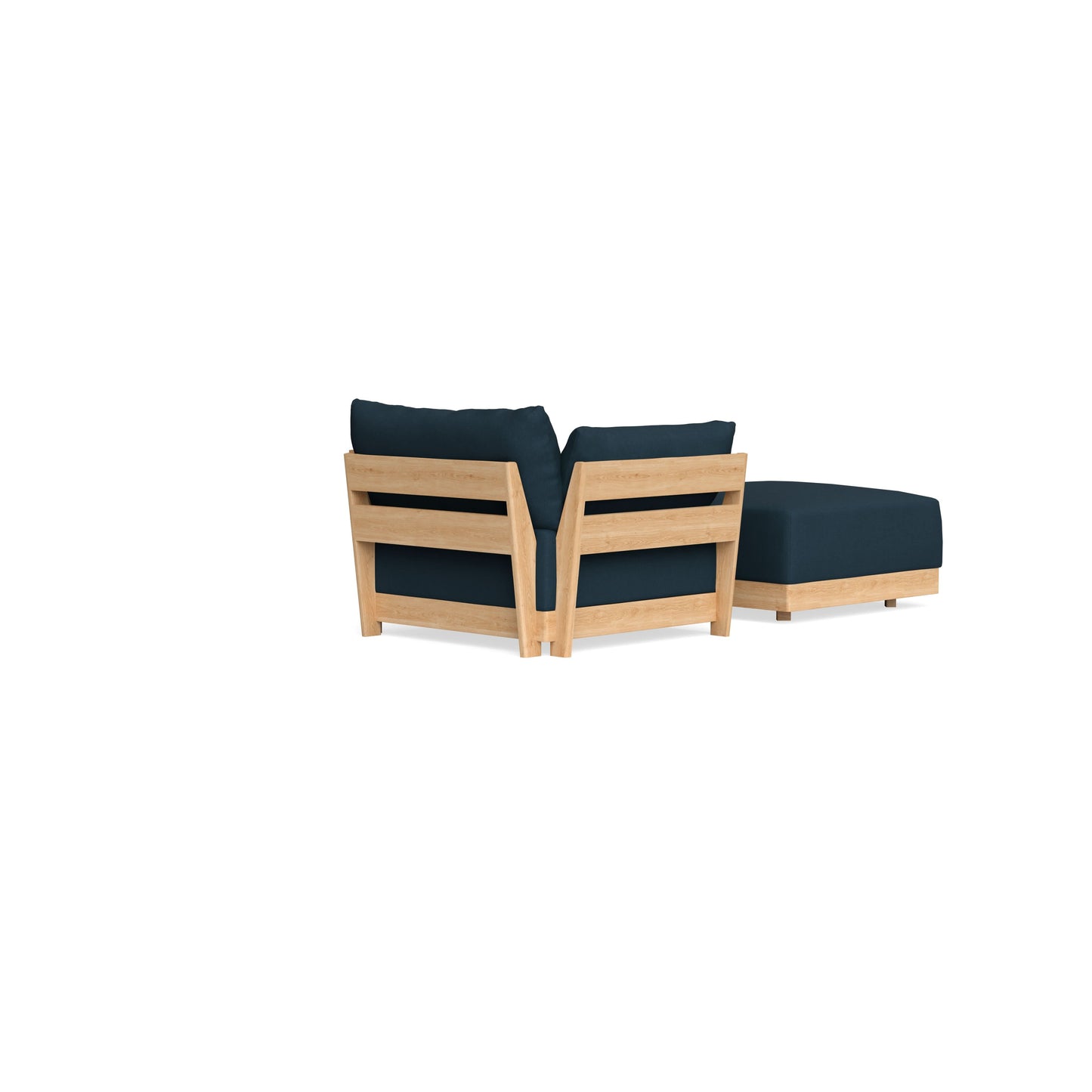 Slipcover Only - Modular Bondi Armchair + Ottoman in Navy Blue