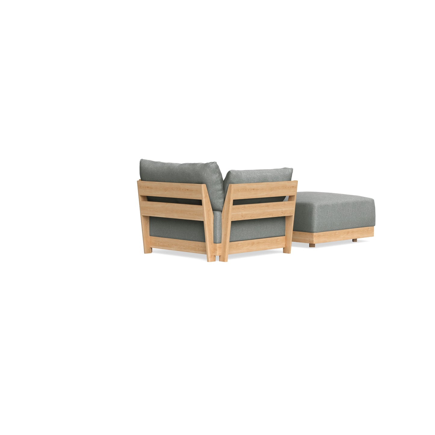 Slipcover Only - Modular Bondi Armchair + Ottoman in Storm Gray