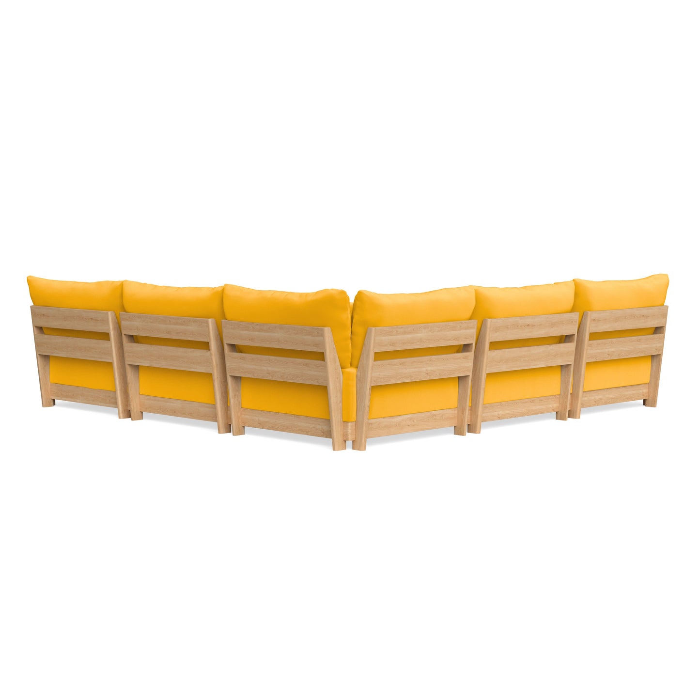 Slipcover Only - Modular Bondi 5-Seater Corner Sectional + Ottoman in Marigold