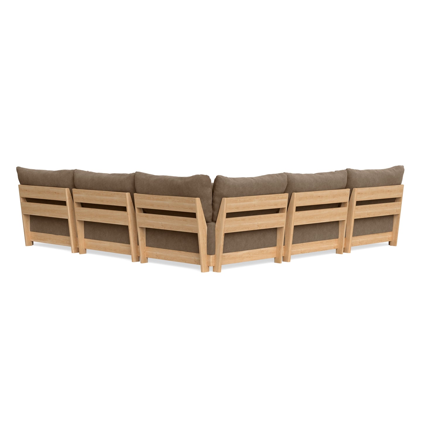 Slipcover Only - Modular Bondi 5-Seater Corner Sectional in Coffee