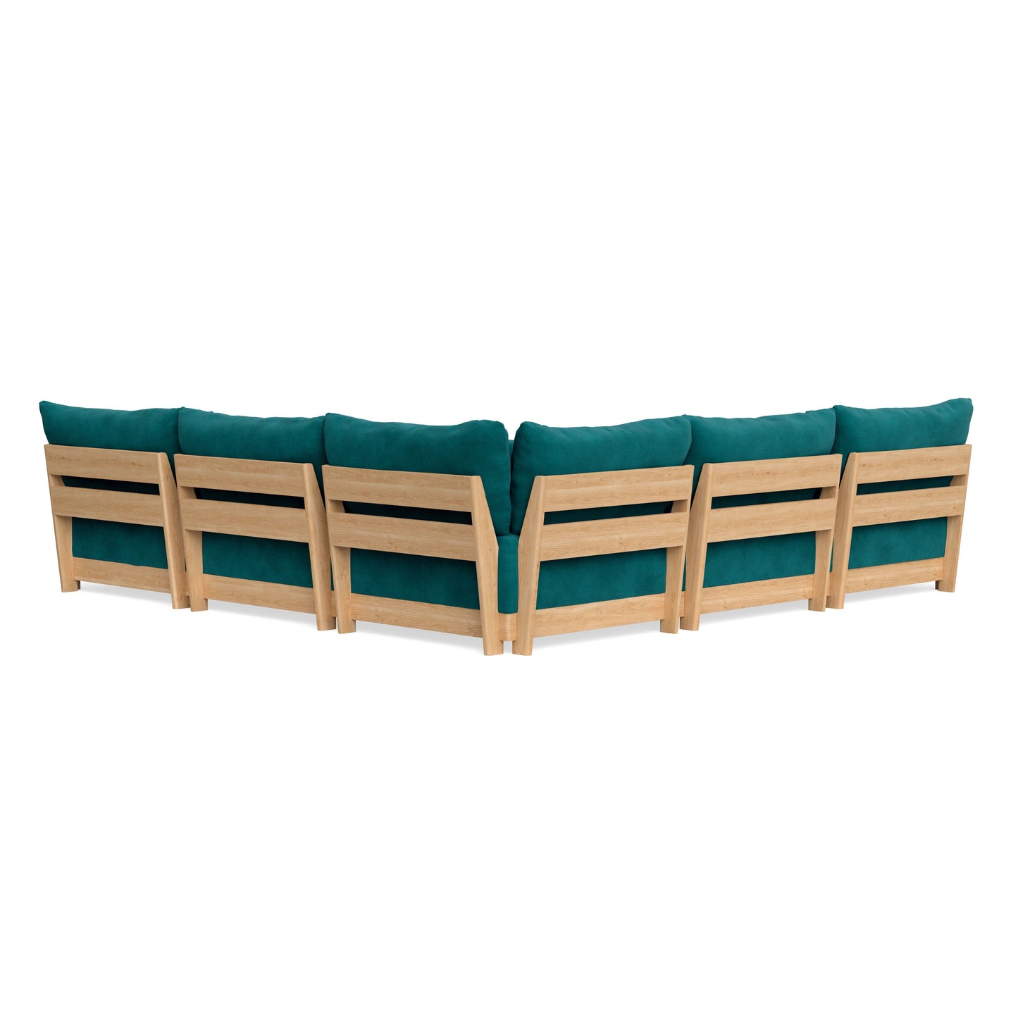 Slipcover Only - Modular Bondi 5-Seater Corner Sectional in Peacock