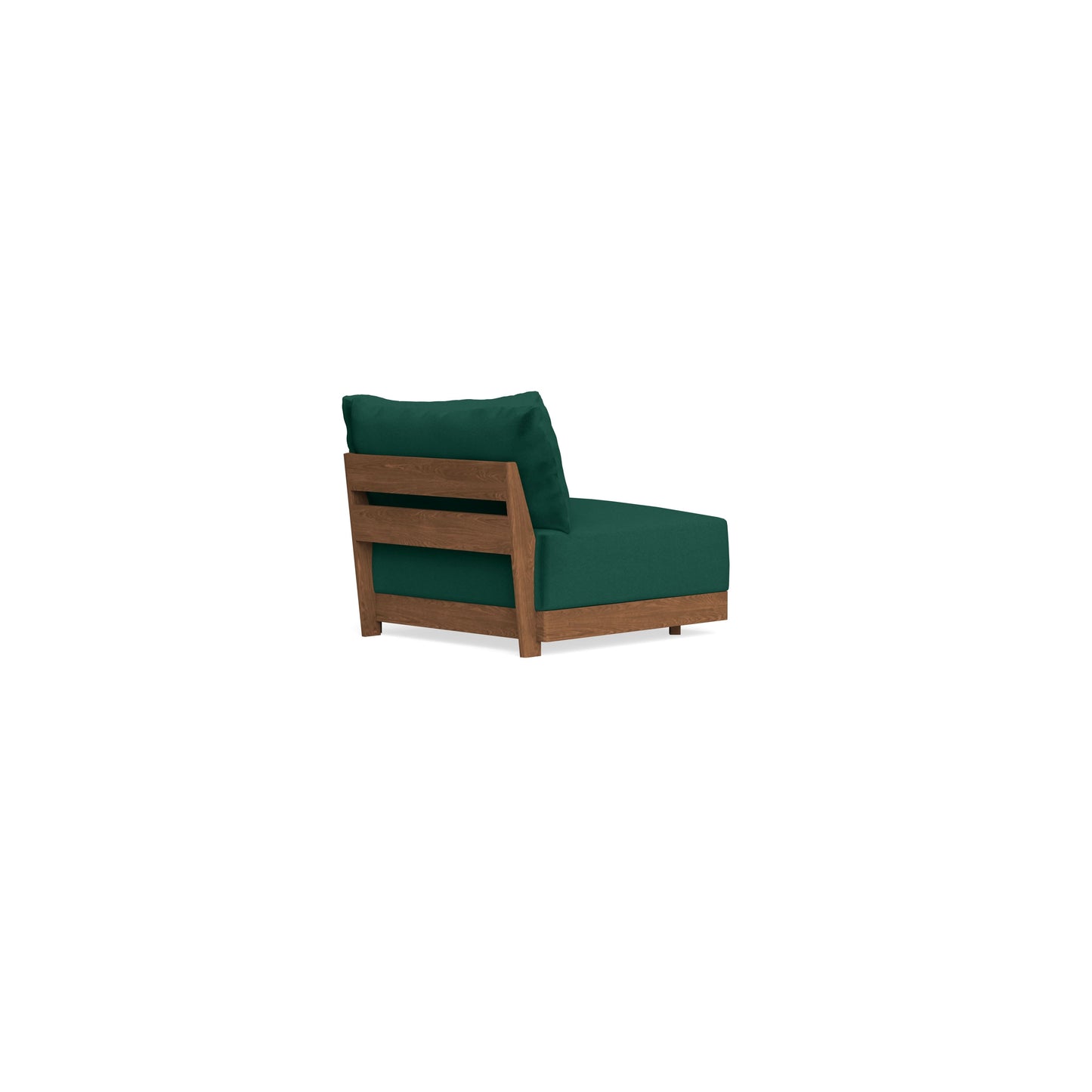 Modular Bondi Espresso Corner Chair in Evergreen | Memory Foam Blend