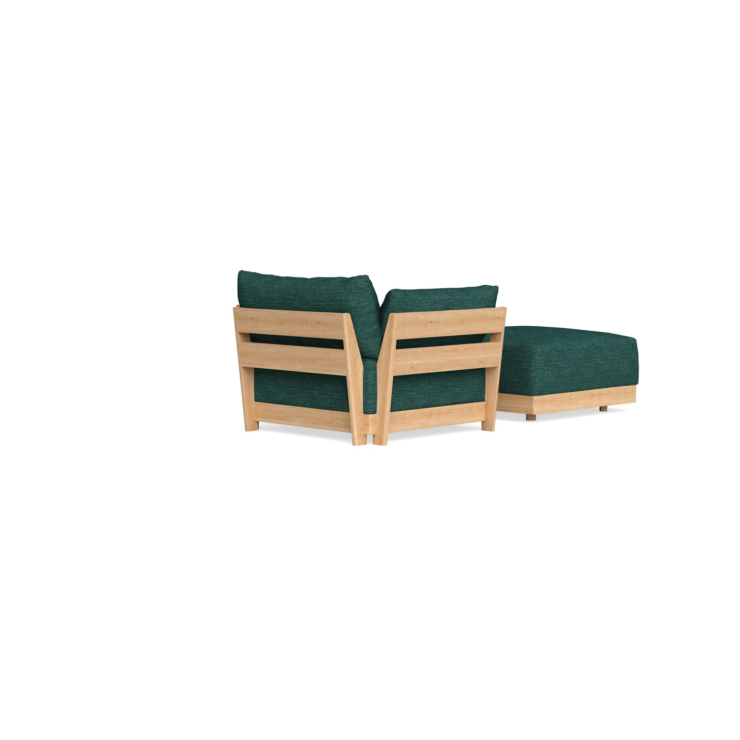 Slipcover Only - Modular Bondi Armchair + Ottoman in Forest Green
