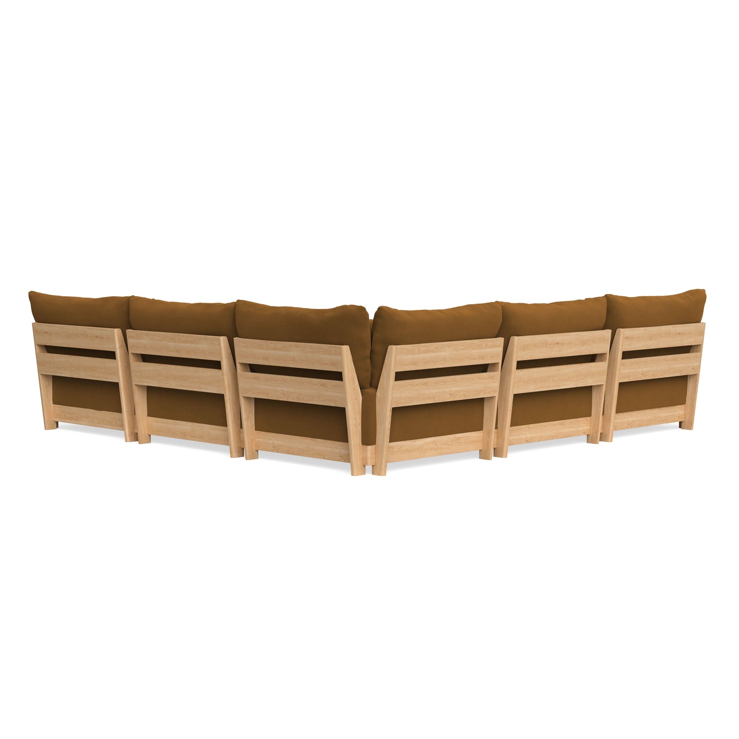 Slipcover Only - Modular Bondi 5-Seater Corner Sectional in Cognac