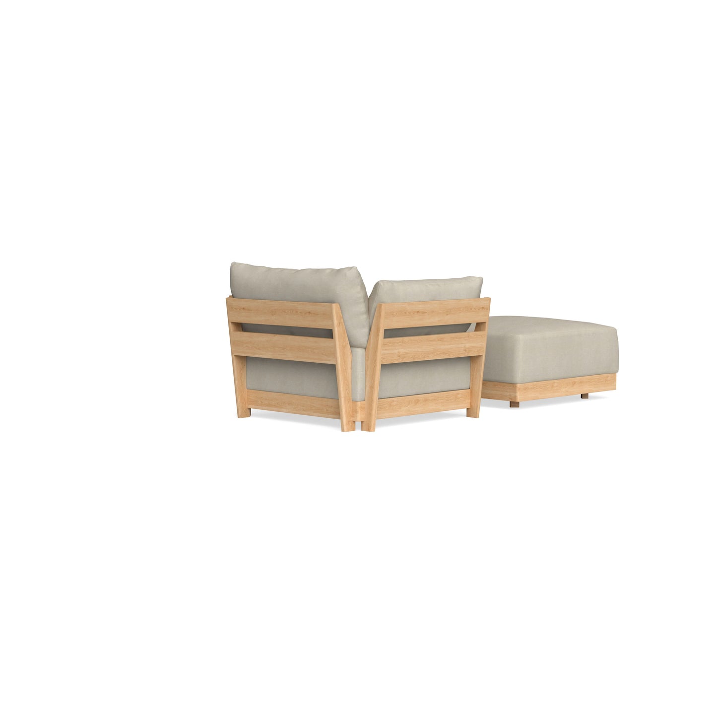 Slipcover Only - Modular Bondi Armchair + Ottoman in Almond