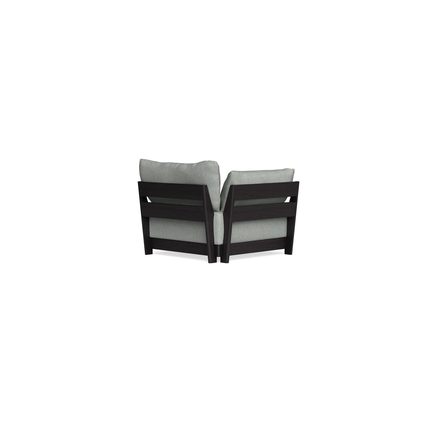 Modular Bondi Black End Chair in Spa | Classic Blend