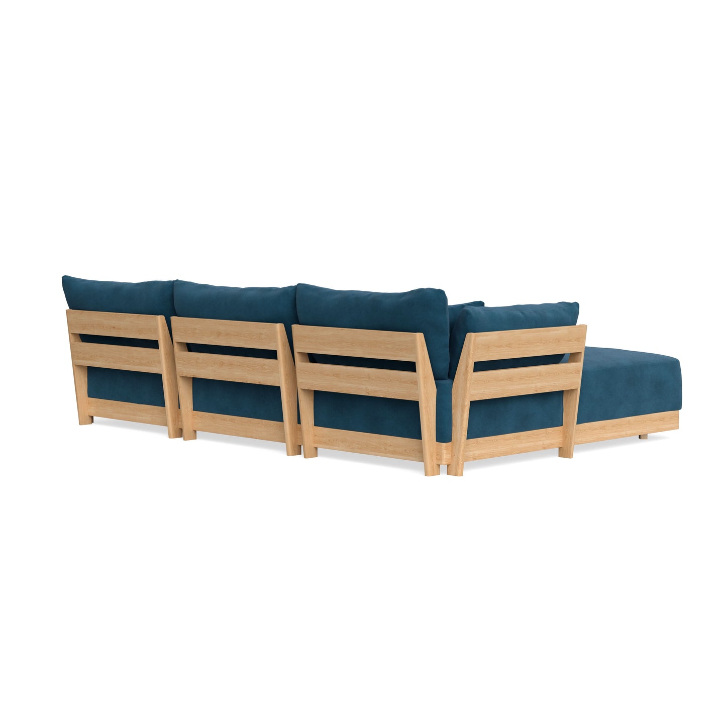 Slipcover Only - Modular Bondi 3-Seater U-Sectional in Commodore Blue
