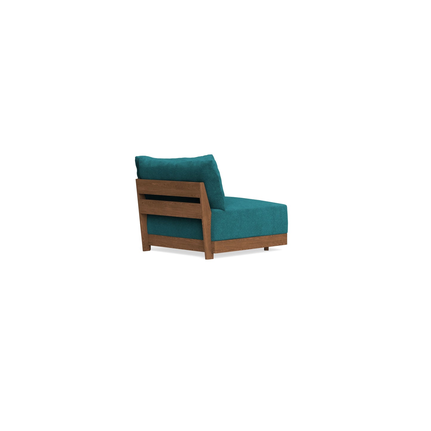 Modular Bondi Espresso Corner Chair in Ocean | Memory Foam Blend