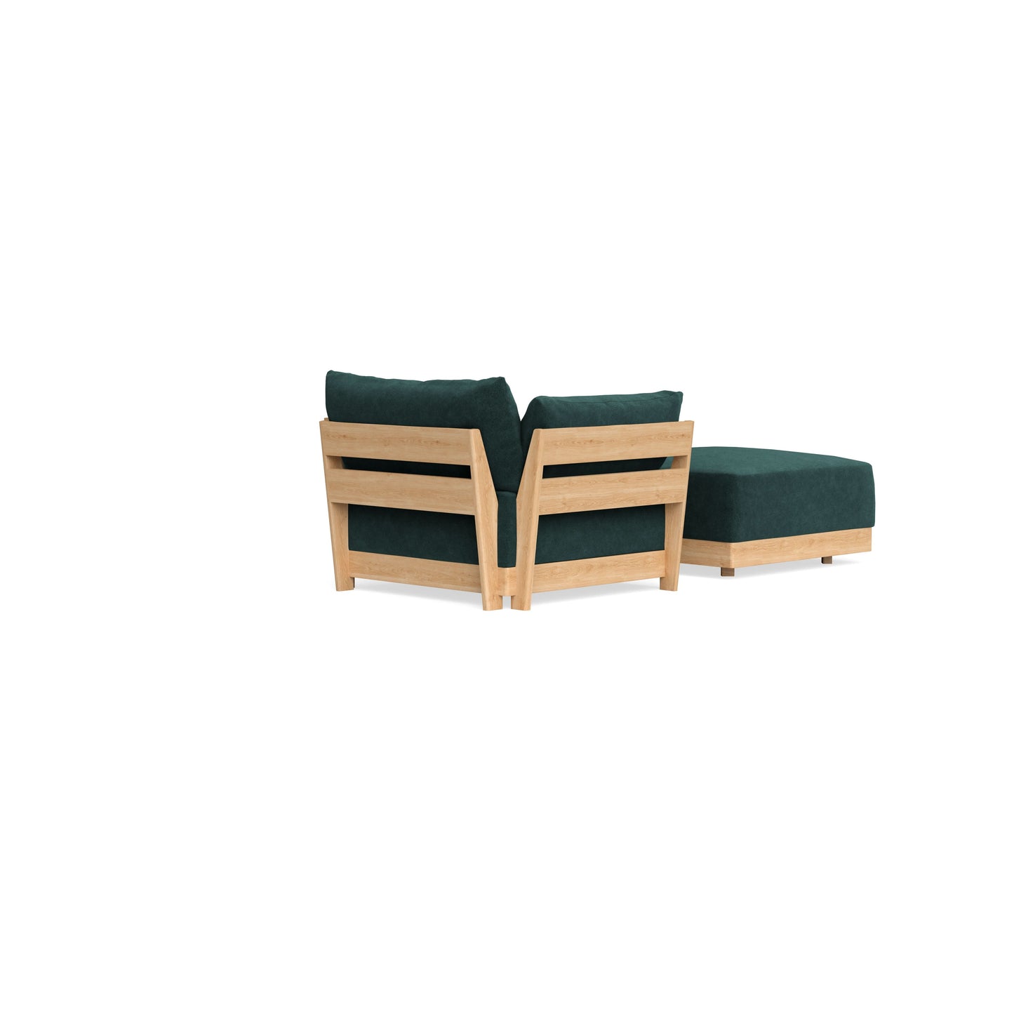 Slipcover Only - Modular Bondi Armchair + Ottoman in Harbor Blue