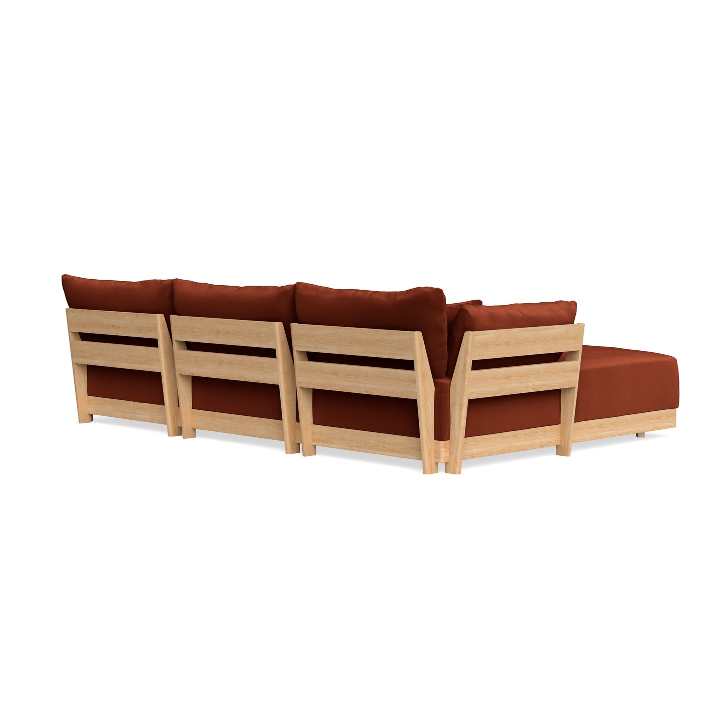 Slipcover Only - Modular Bondi 3-Seater U-Sectional in Rust