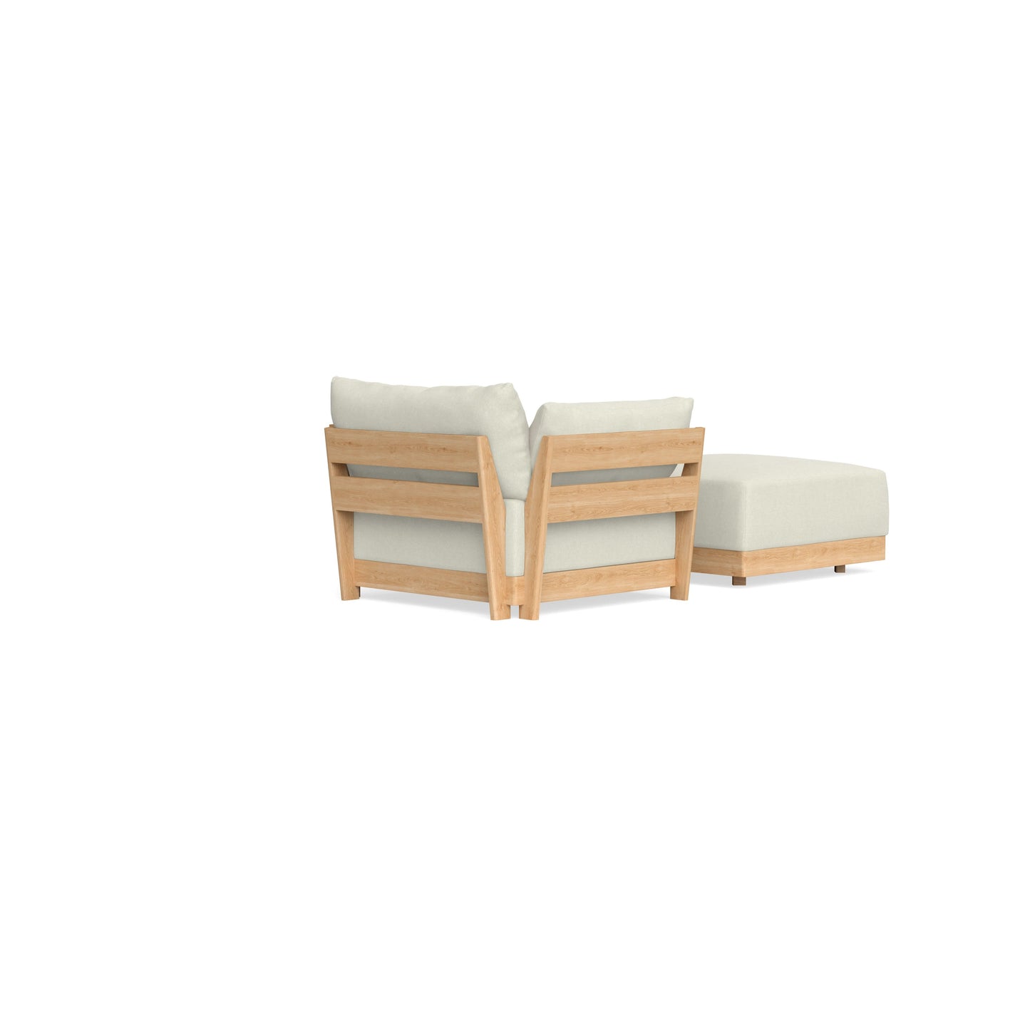 Slipcover Only - Modular Bondi Armchair + Ottoman in Eggshell