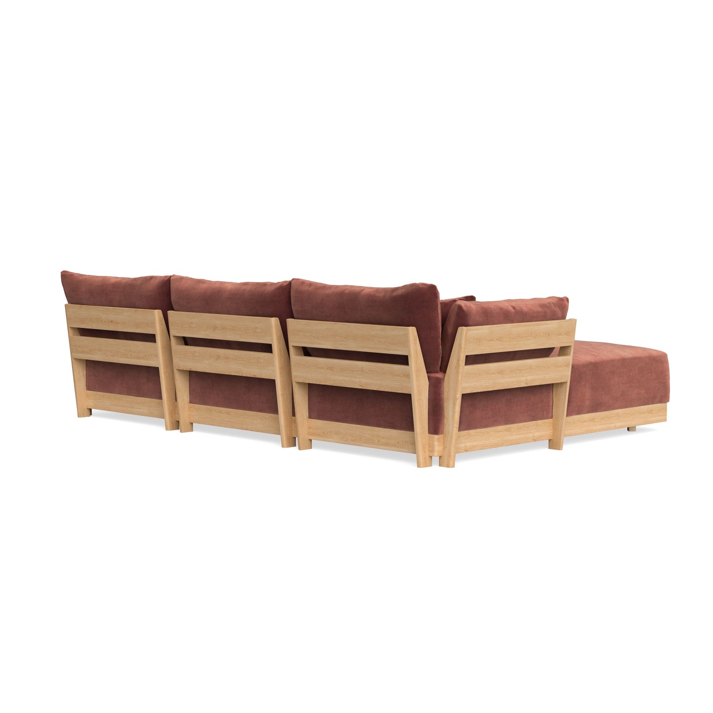 Slipcover Only - Modular Bondi 3-Seater U-Sectional in Spice