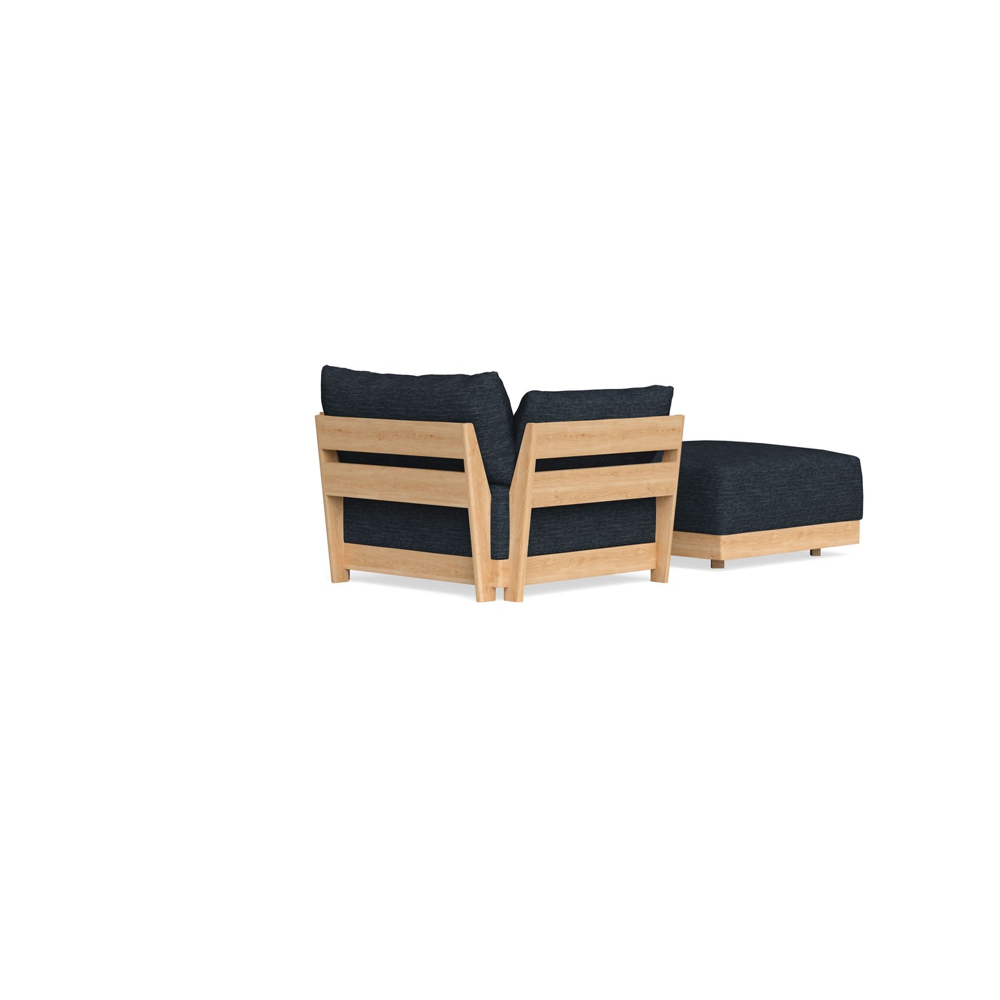 Slipcover Only - Modular Bondi Armchair + Ottoman in Baltic Blue