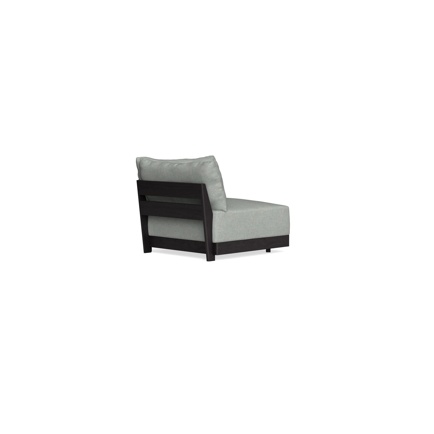 Modular Bondi Black Corner Chair in Spa | Memory Foam Blend