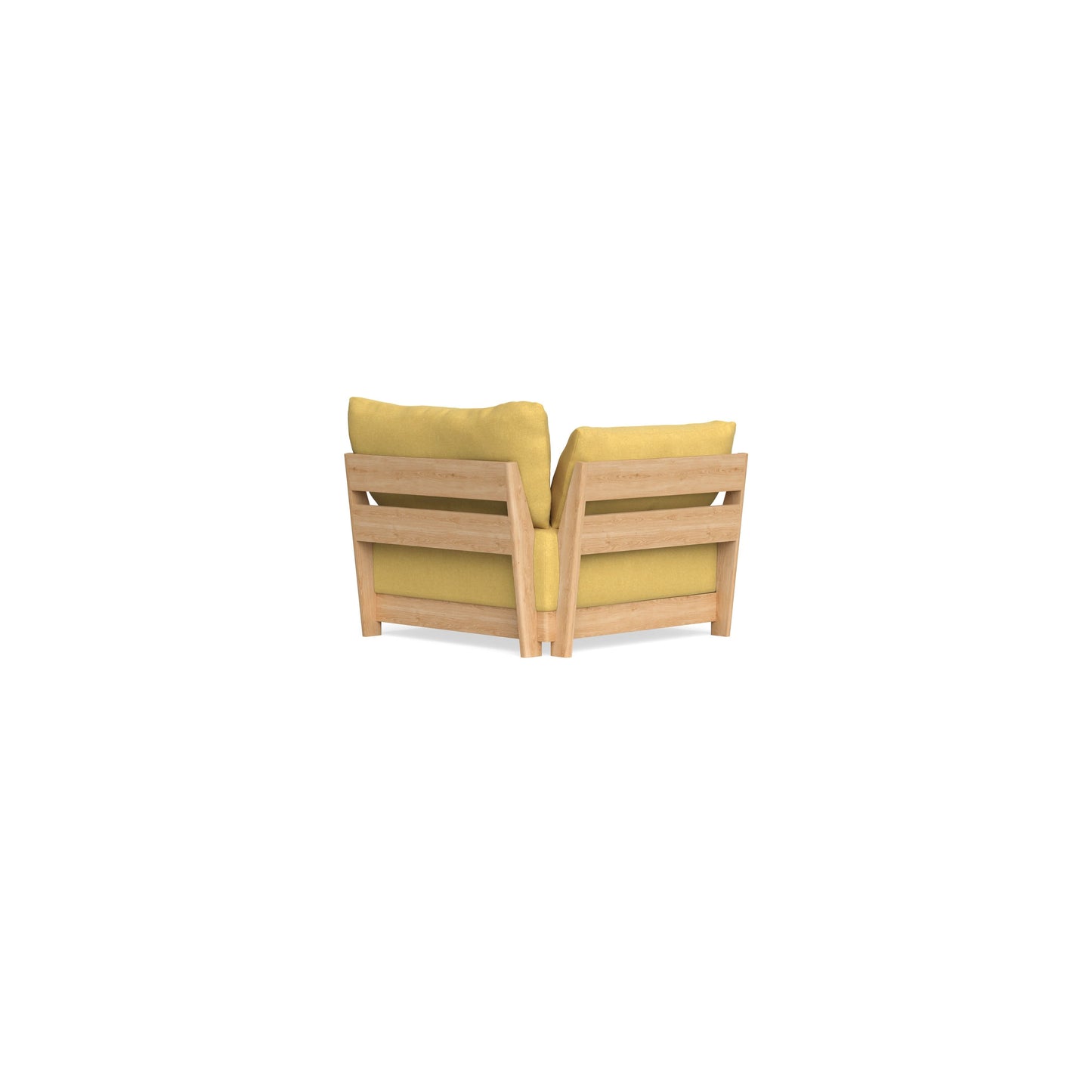Modular Bondi Latte End Chair in Goldenrod | Memory Foam Blend