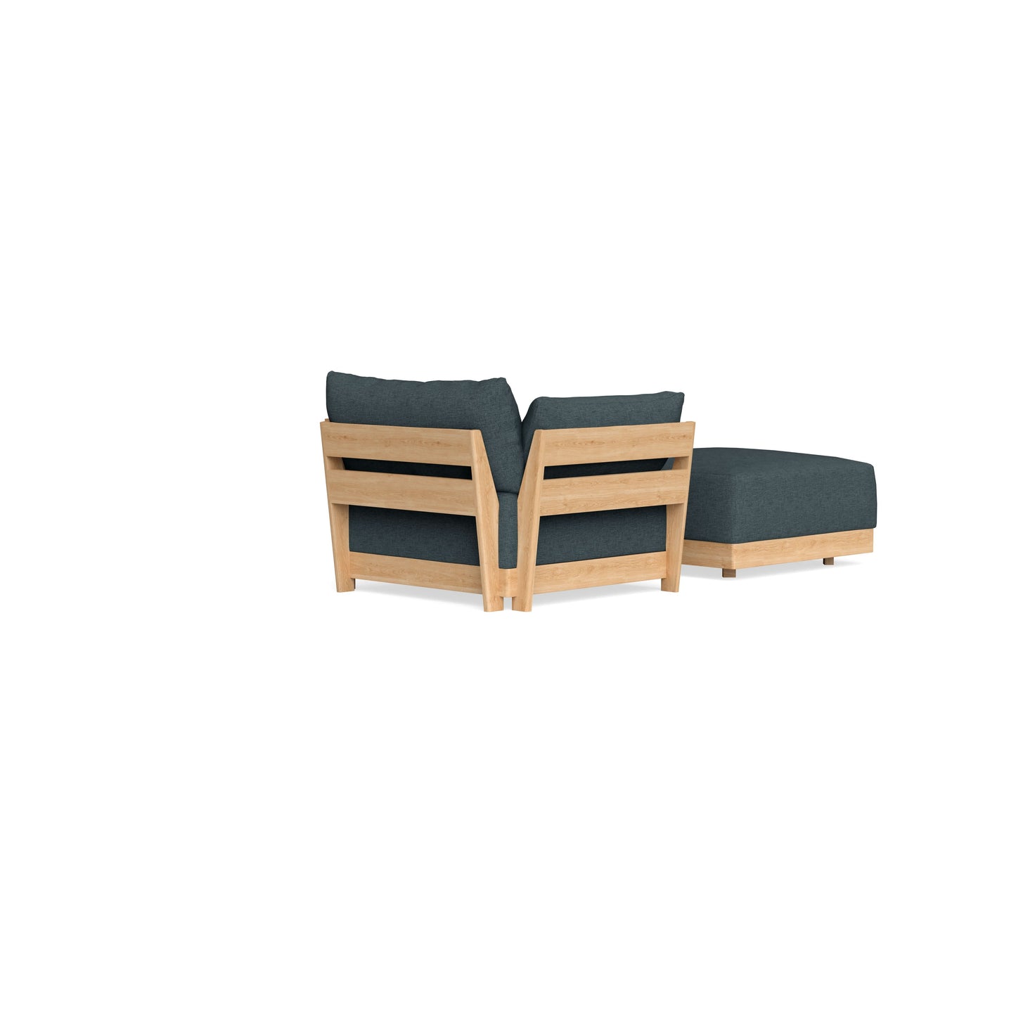 Slipcover Only - Modular Bondi Armchair + Ottoman in Ocean Gray