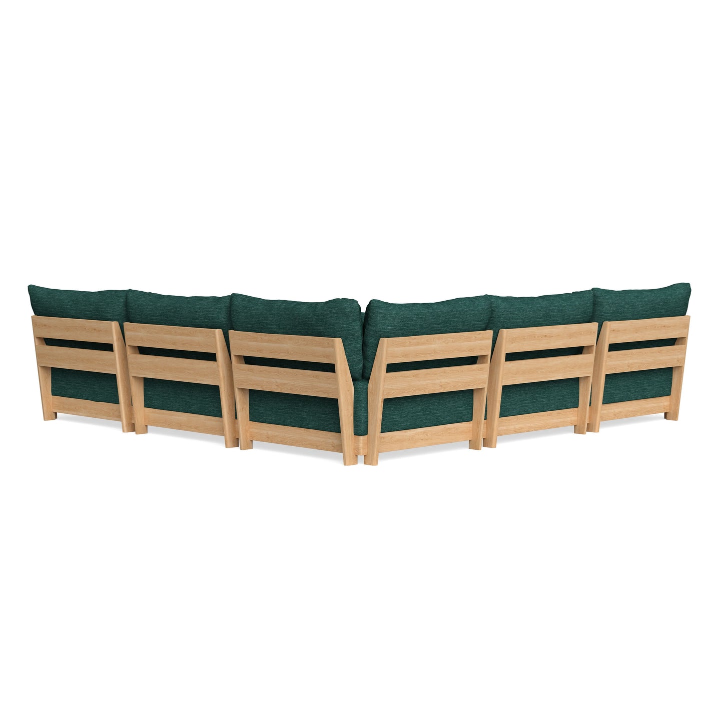 Slipcover Only - Modular Bondi 5-Seater Corner Sectional in Forest Green