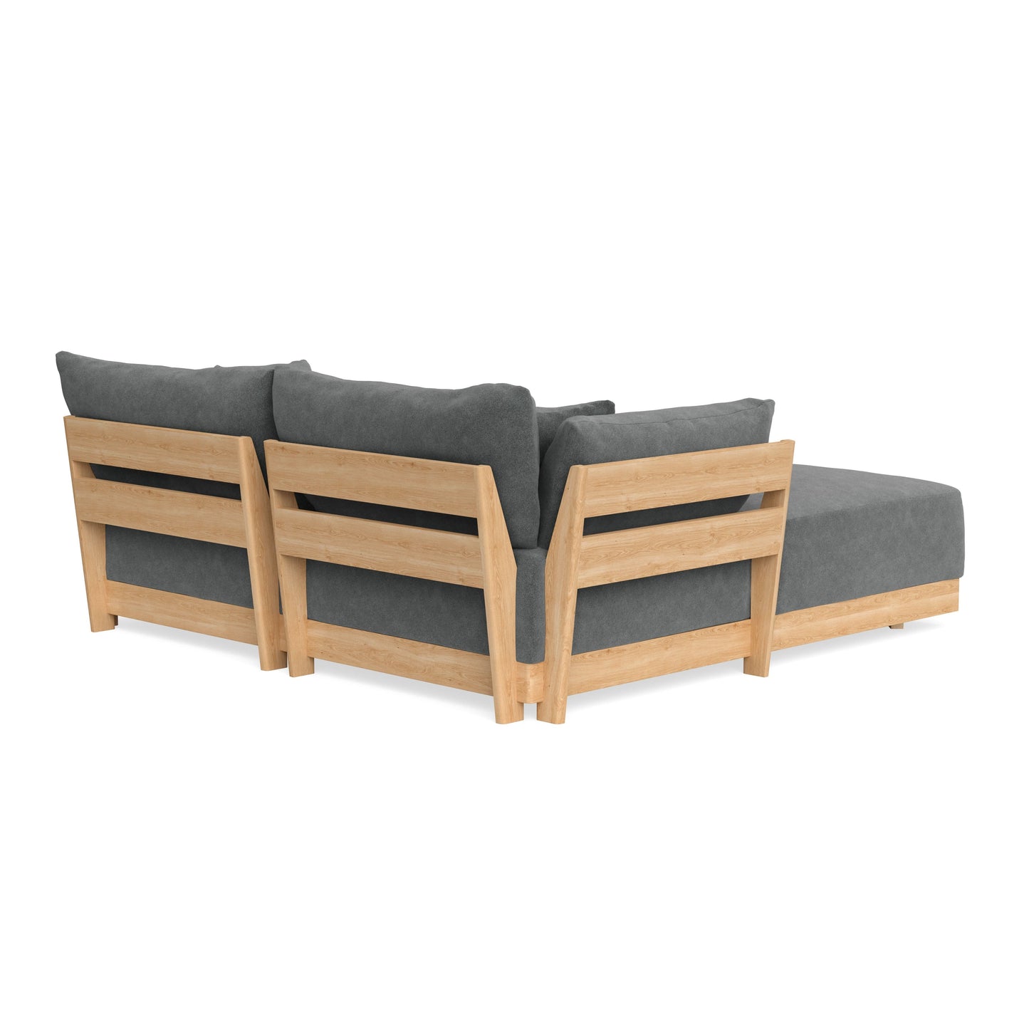 Slipcover Only - Modular Bondi 2-Seater Sectional in Chimney Gray