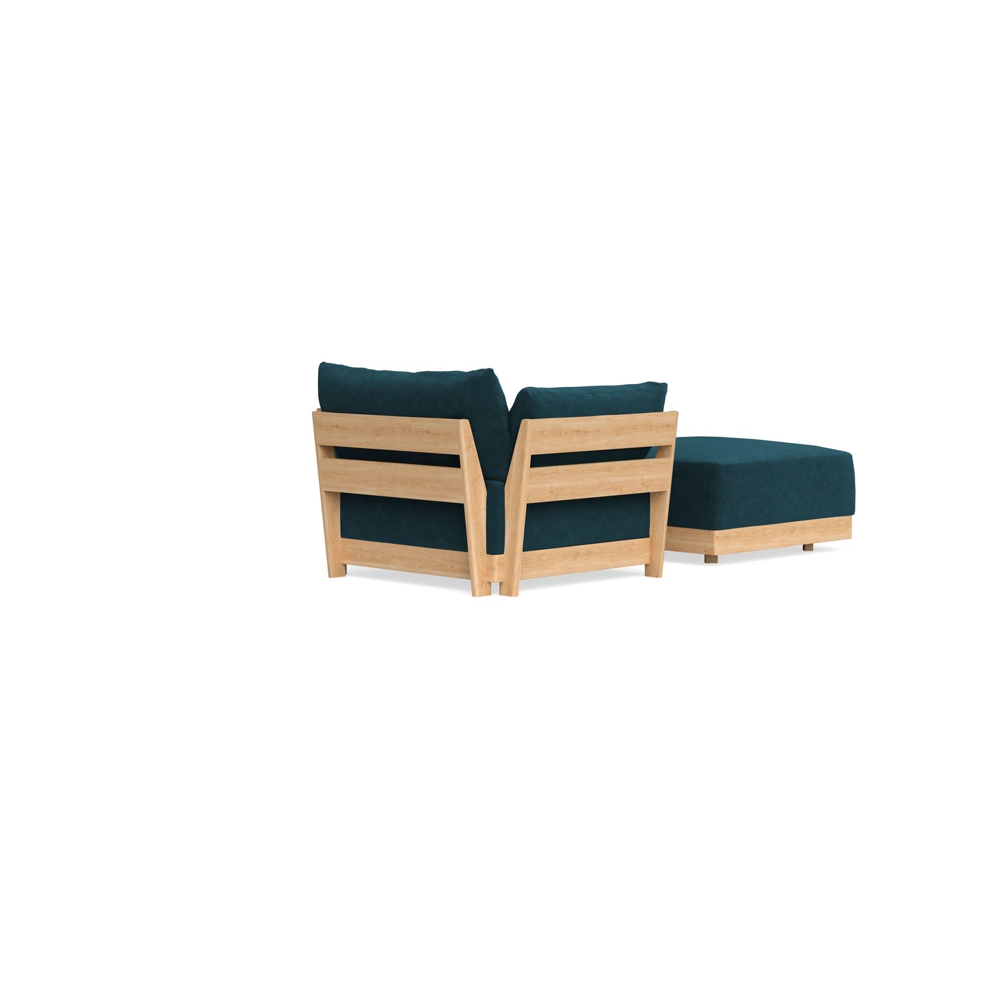 Slipcover Only - Modular Bondi Armchair + Ottoman in Indigo