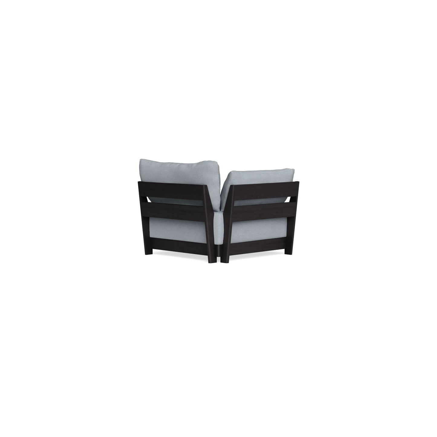 Modular Bondi Black End Chair in Ash | Memory Foam Blend